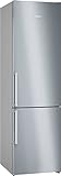 SIEMENS KG39NAIAT Stand-Kühl-Gefrier-Kombination iQ500, freistehende Kühlkombination mit Gefrierbereich unten 203x60 cm, 260L Kühlen, 103L Gefrieren, NoFrost, hyperFresh, bottleCooler, Edelstahl